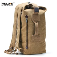 large man travel bag mountaineering backpack male luggage canvas bucket shoulder army bags for boys men backpacks mochilas xa88c