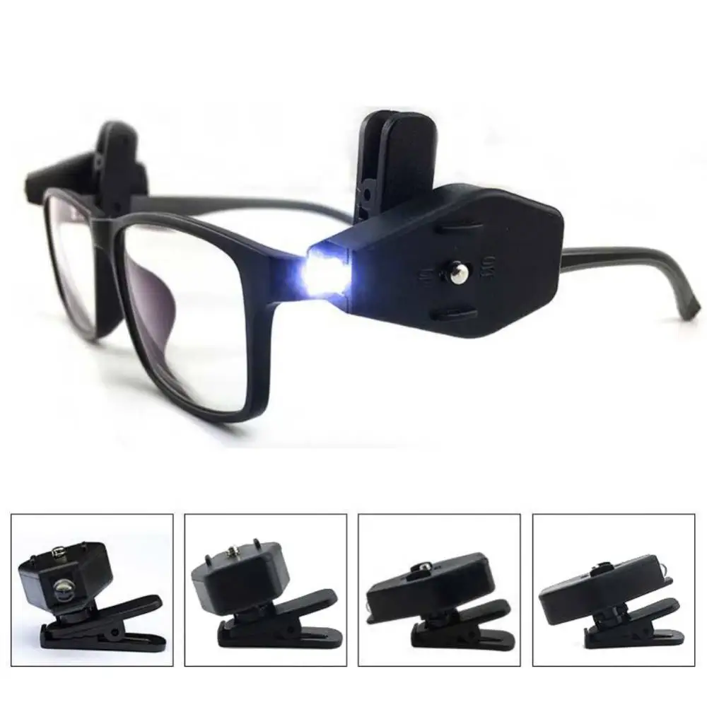 цена 35% Discounts Hot! Portable Mini LED Light Glasses Clip-on2 Lamp Reading Illumination Outdoor Tool