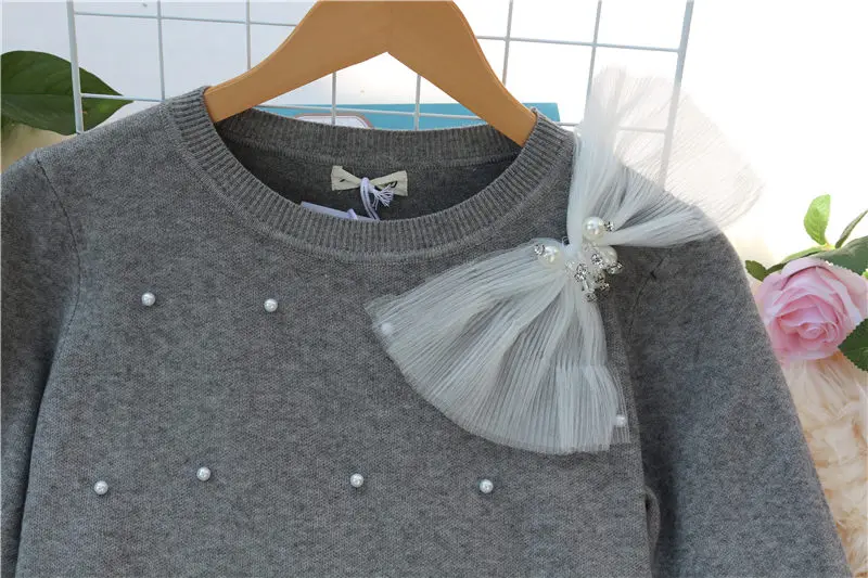 LUOSHA женский осенне-зимний вязаный свитер и пуловеры Женская груша украшенная