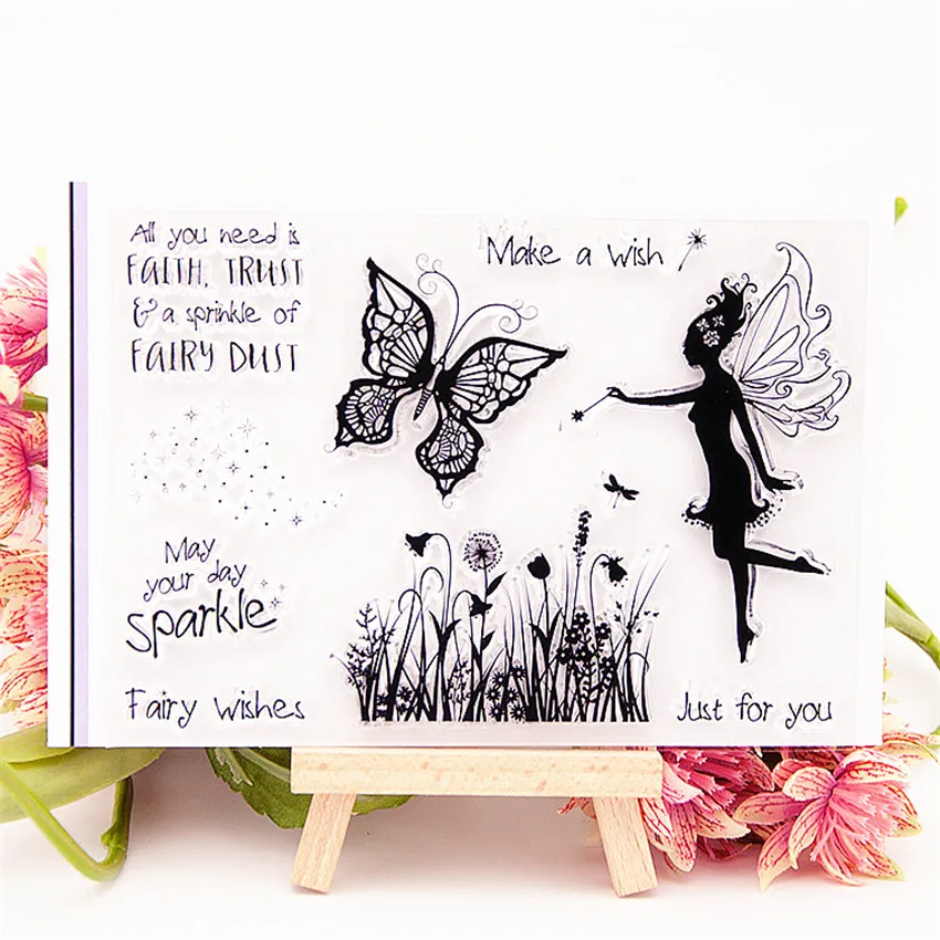 15x10 см бант-бабочка принт эльфы прозрачный марки силиконовые уплотнения