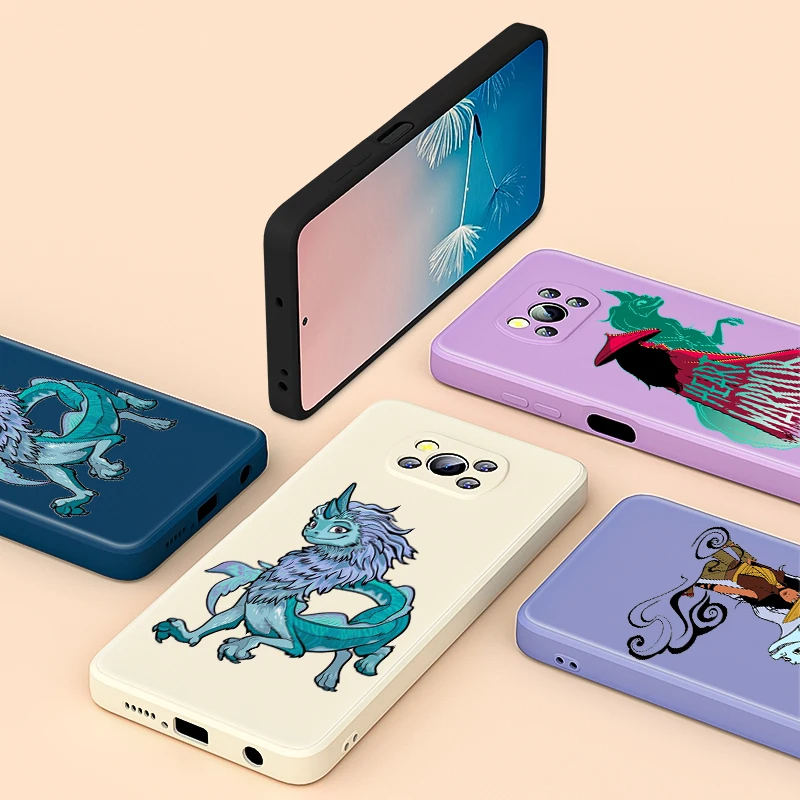 

Raya and The Last Dragon For Xiaomi Poco 6 CC9 A3 Lite Mix 3 4 X3 NFC X2 M2 C3 M3 Pro F3 GT Liquid Silicone Phone Case