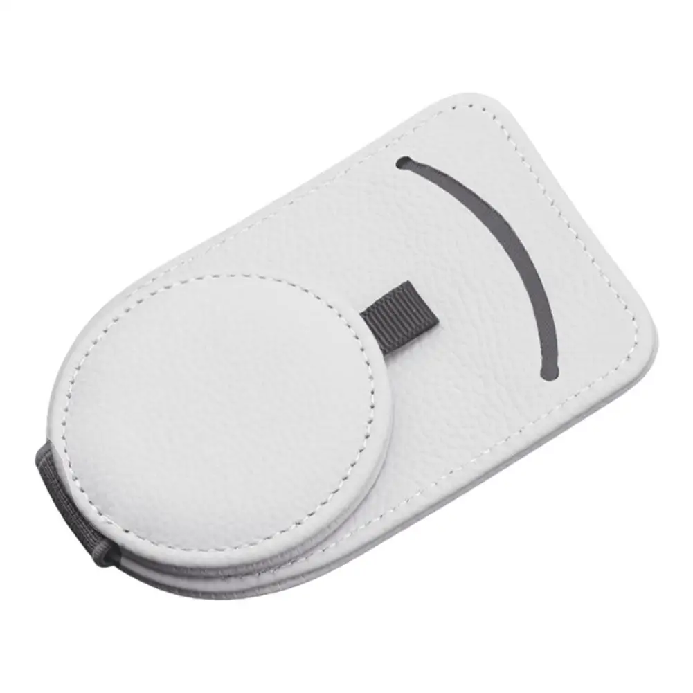

Sunglasses Holder For Car Visor Leather Storage Clip Organizer For Sun Visor With Easy One Handed Operation Conveniently Holds C