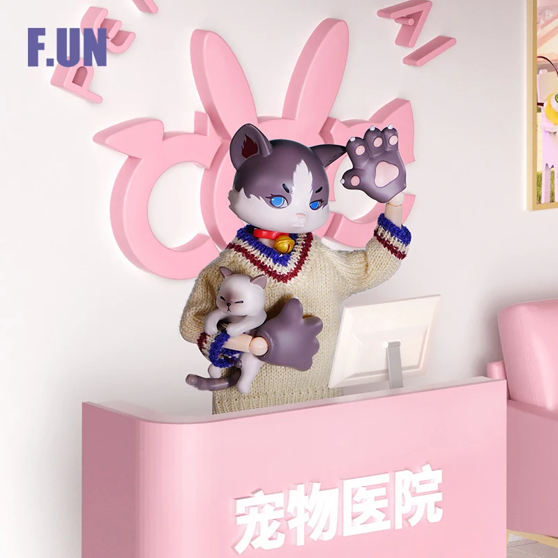 COME4ARTS-figuras de Hospital para mascotas, caja sorpresa, juguetes, lindos figuras de acci&oacute;n de Anime, modelo de escritorio, adornos, decoraci&oacute;n, colecci&oacute;n de regalos-2