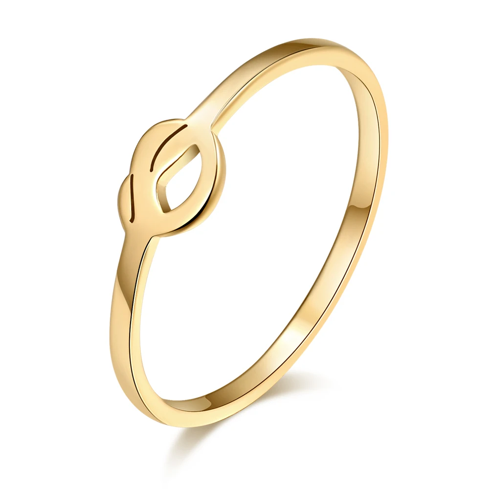 DOTIFI для женщин кольцо полые сердце дизайн милые модные из нержавеющей стали 316L