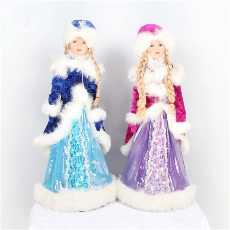 Коробка для конфет, Кукла Снегурочка, рождественские игрушки, Детский Костюм Снегурочки для детей, рождественские украшения для дома, новогодние украшения
