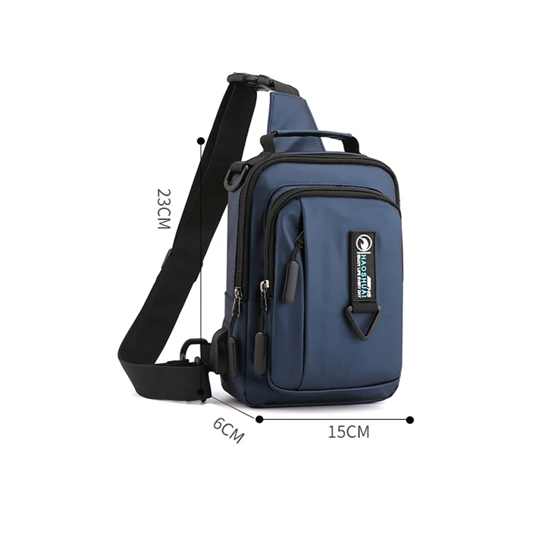 

New Men's Chest Bag Fashion One-shoulder Multifunctional Waterproof business Outdoor Travel Crossbody Bag