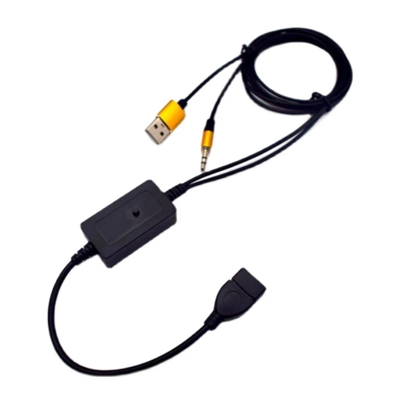 

Новинка 2022, адаптер USB-Aux, Переходник штекер-гнездо USB 3,5 мм для воспроизведения музыки