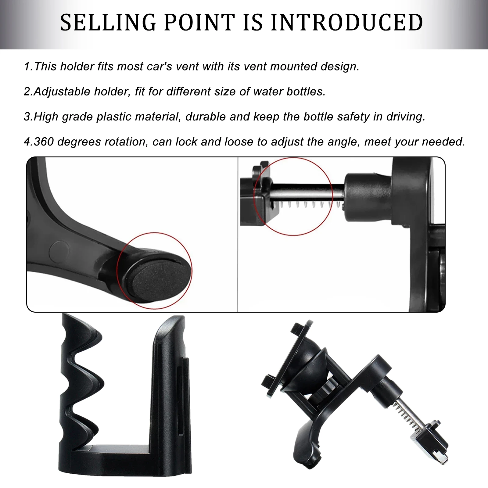 Универсальный автомобильный держатель для стакана на вентиляционное отверстие