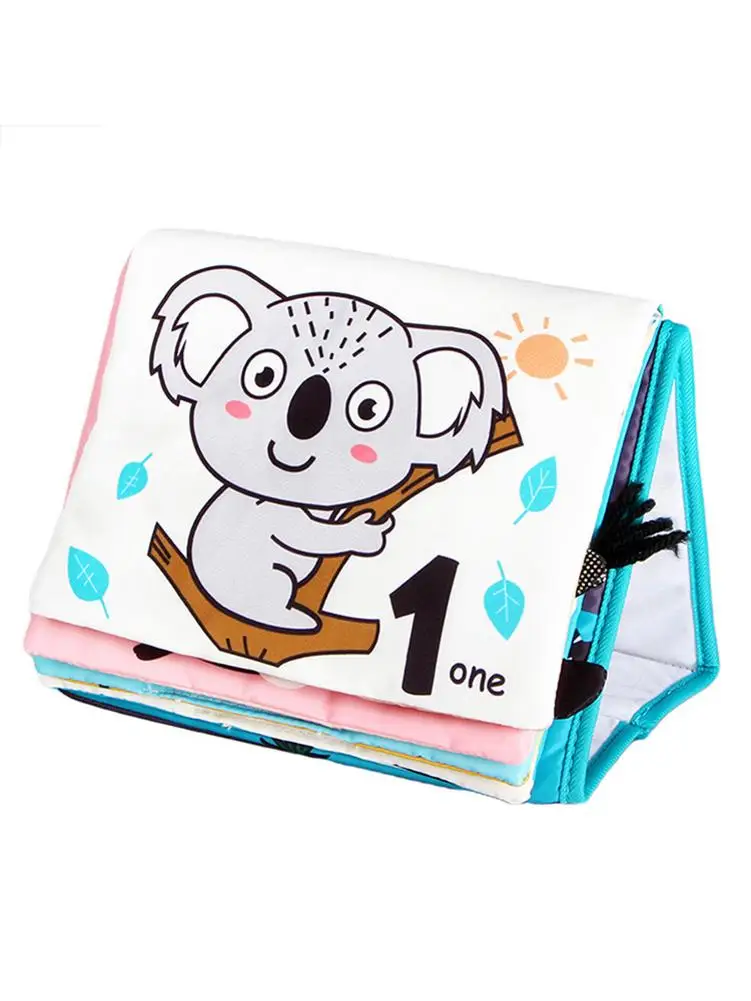 Книга из ткани для детей первая мягкая образовательная Ткань о животных