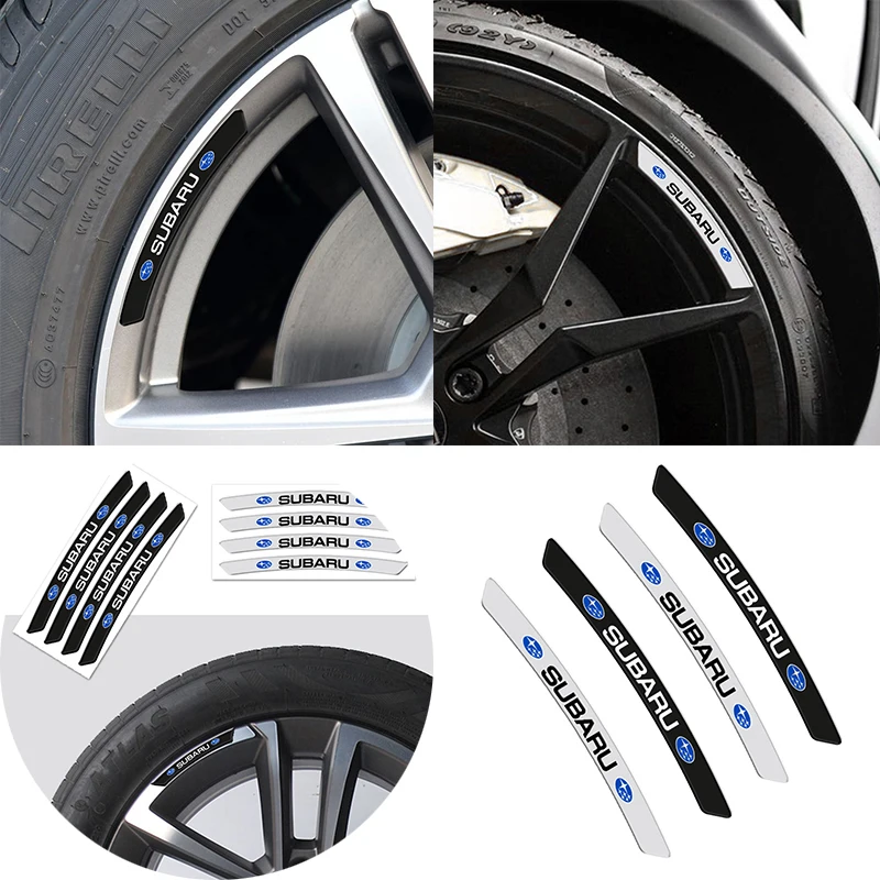 4 шт. автомобильные наклейки на колесные диски для Subaru STI Forester Tribeca XV BRZ Outback и т.