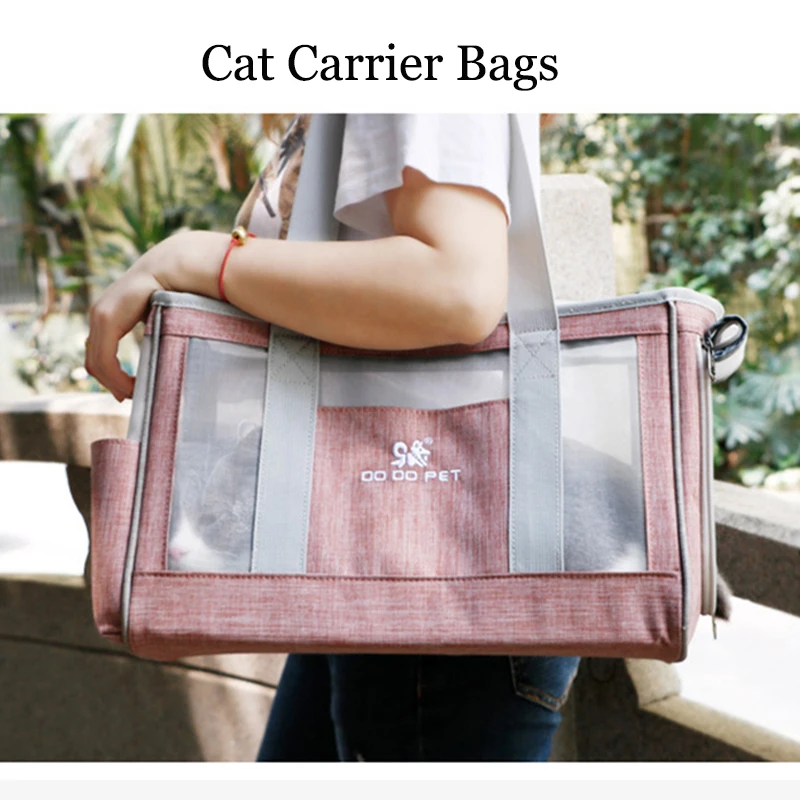 

Cat Carrier Bags Handbag Large Capacity Container Cat Puppy Travel Carry Tote Portable Outdoor Backpack Pet Outdoor Products