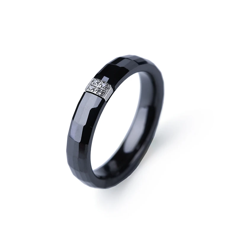 Новые Прямоугольные керамические кольца черного цвета здоровый керамический