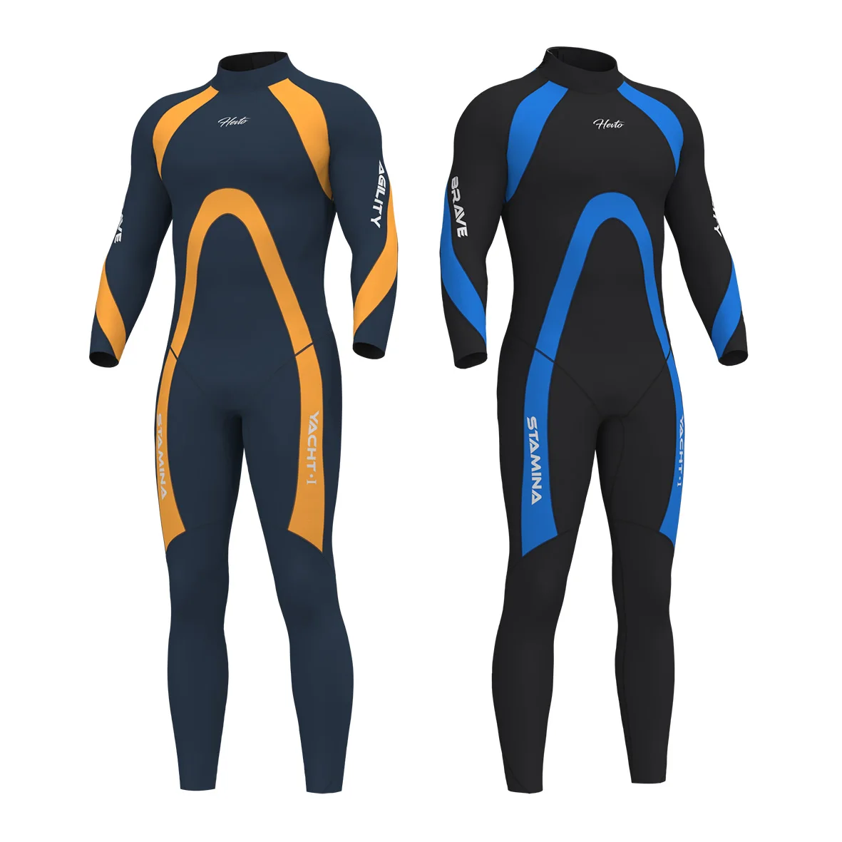 

US Stock Hevto Wetsuits 3mm Neoprene Men Scuba Swimsuit Dive Surf Keep Warm Diving Suit Snorkeling Spearfishing Equip All Season