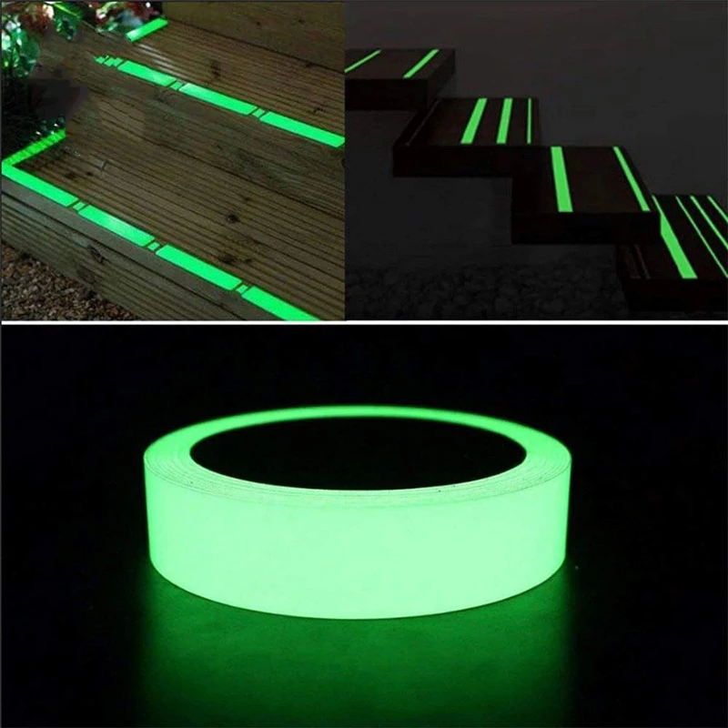 

Luminous Tape 1/1.5/2CM*3M Self-adhesive Tape Night Vision Glow In Dark Safety Warning Security Stage Home Decoration Tapes
