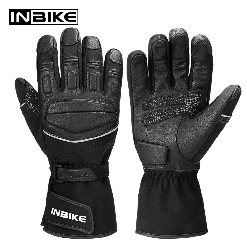 INBIKE термополиуретановые мотоциклетные перчатки зимние противоскользящие для