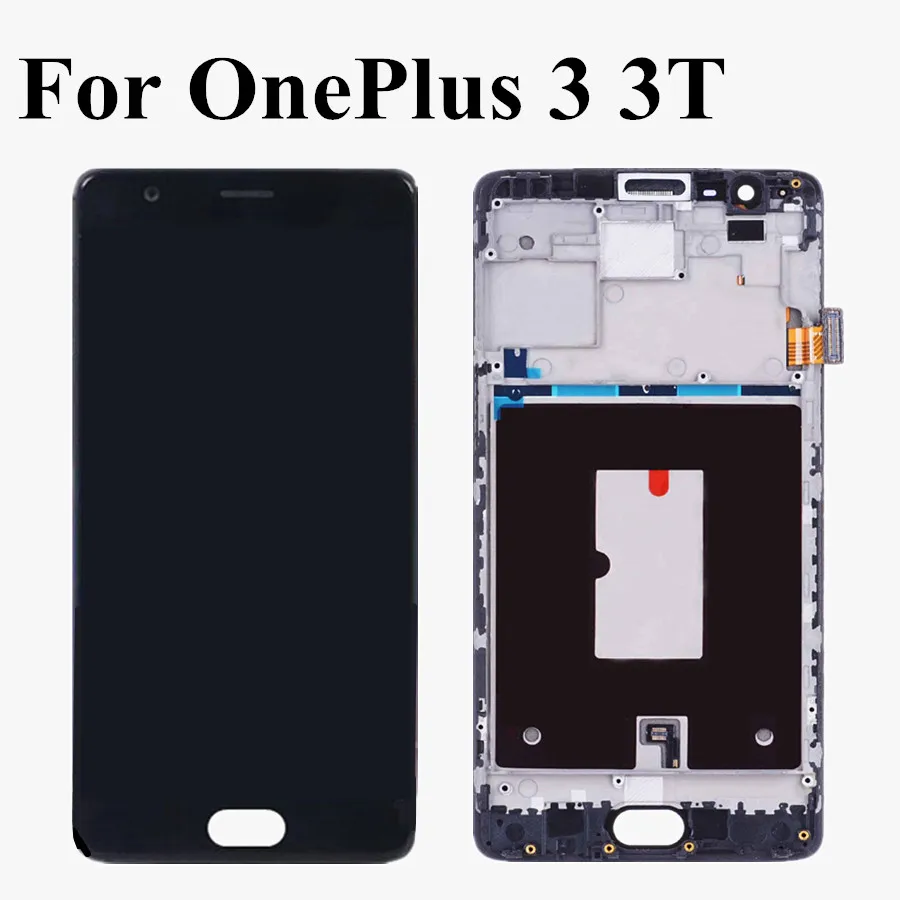ЖК-дисплей для Oneplus 3T сенсорный экран 5 дюйма дигитайзер в сборе сменный аксессуар