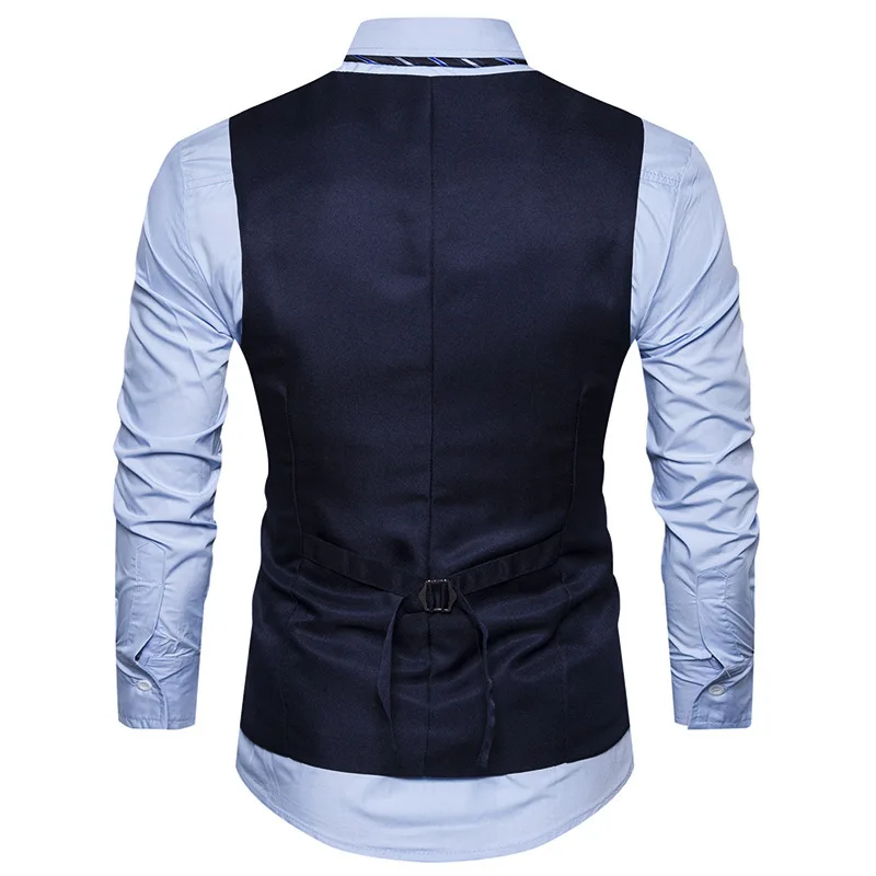 Men Suit Vest New Sleeveless Embroidered Male Waistcoat Jacket Single-breasted Society Business Slim Fit Blazer | Мужская одежда