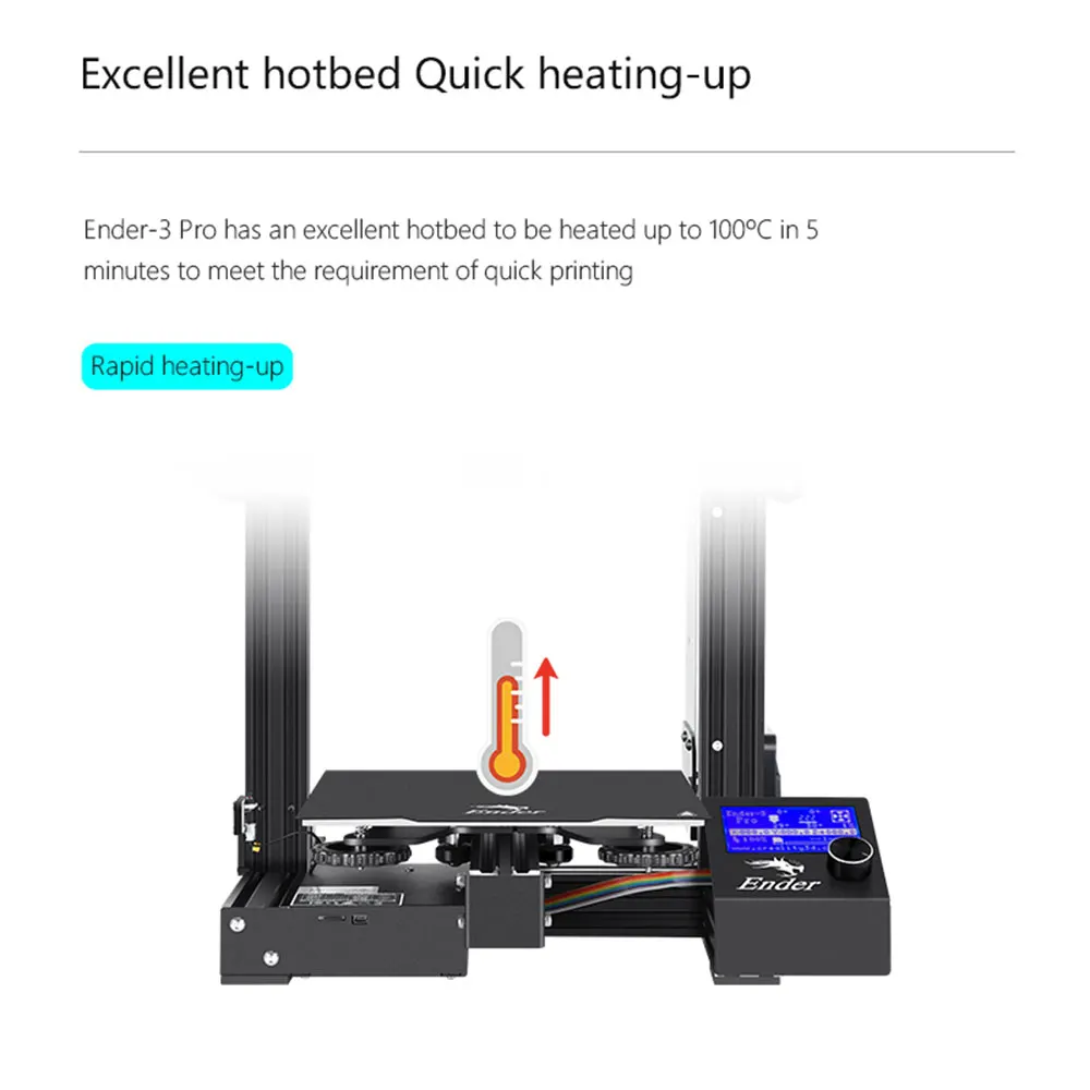 Creality Ender 3 Pro 3d принтер со съемной поверхностью сборки и UL сертифицированный источник питания 220x220x250 мм DIY бытовой
