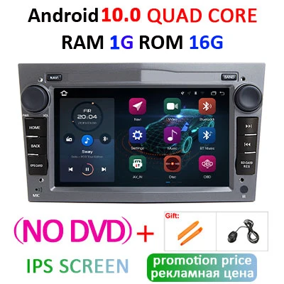 10.0 1G 16G-NO DVD-G Ips DSP 4 ГБ Android 9,0 2 DIN Автомобильный gps для opel Vauxhall Astra H G J Vectra Antara Zafira Corsa Vivaro Meriva Veda dvd-плеер - Цвет: 10.0 1G 16G-NO DVD-G