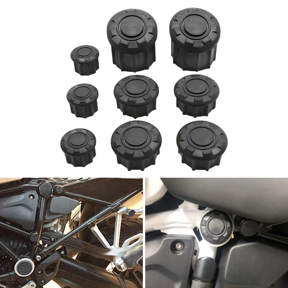 

9PCS R1250GS Frame Hole Cover Caps Plug Decor For BMW R 1250GS R 1250 GS R1250GS LC Adventure ADV R1250GSA 2019 Frame Cap Set