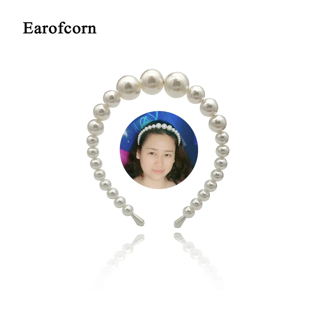 Earofcorn преувеличенный большой белый цвет стиль ручная работа имитация жемчуга