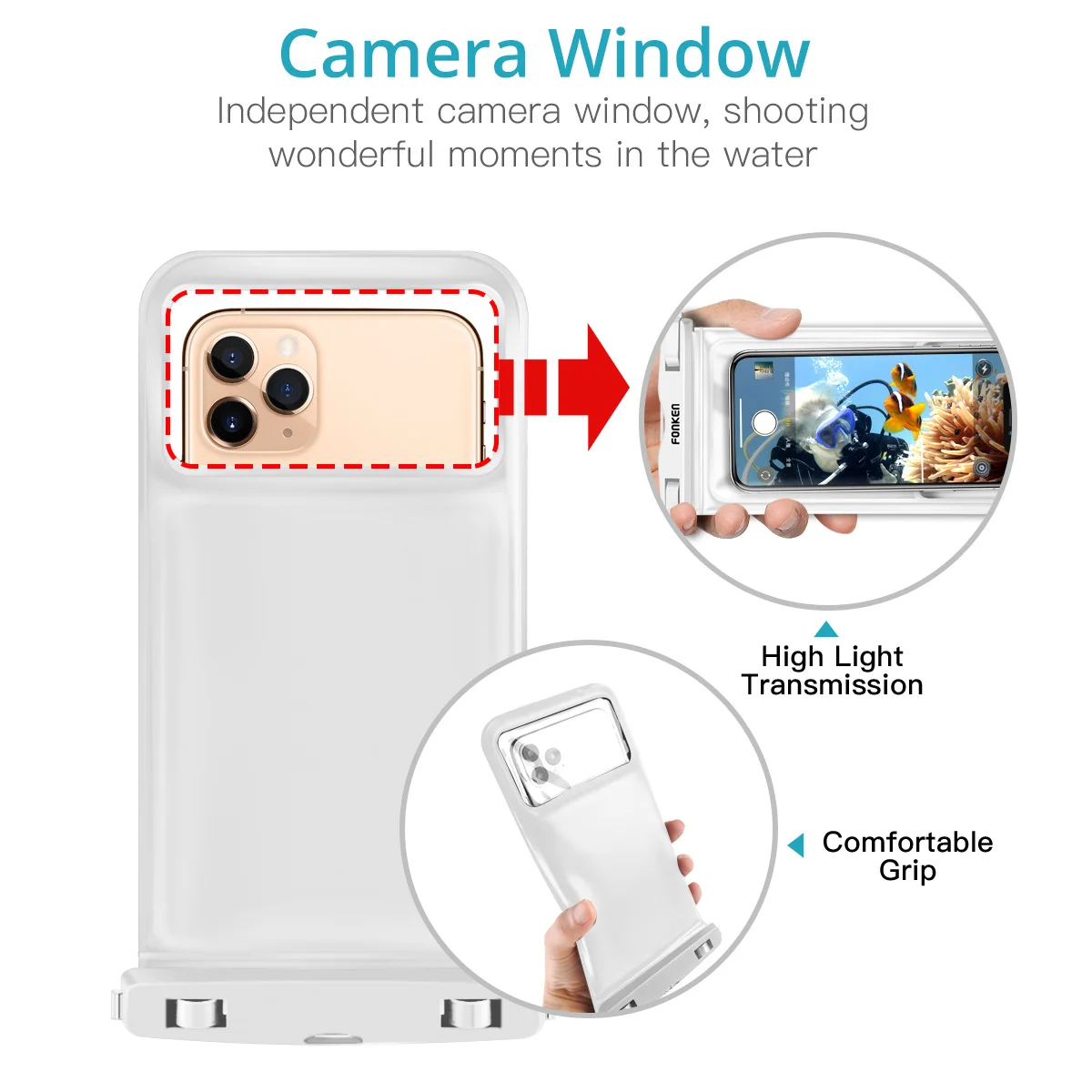 Водонепроницаемый чехол FONKEN для телефона морского плавания сумка поплавок