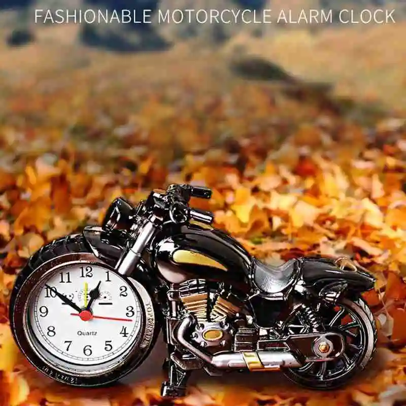 

Four Style Motorcycle Alarm Clock Plastic Clock Alarm Clock Gifts Home Alarm Creative Y8U6