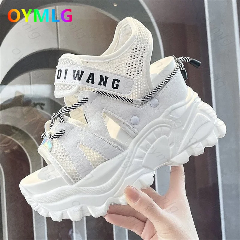 

sneakers sandals women's 2021 summer new Korean version of the sponge cake thick-soled casual beach shoes