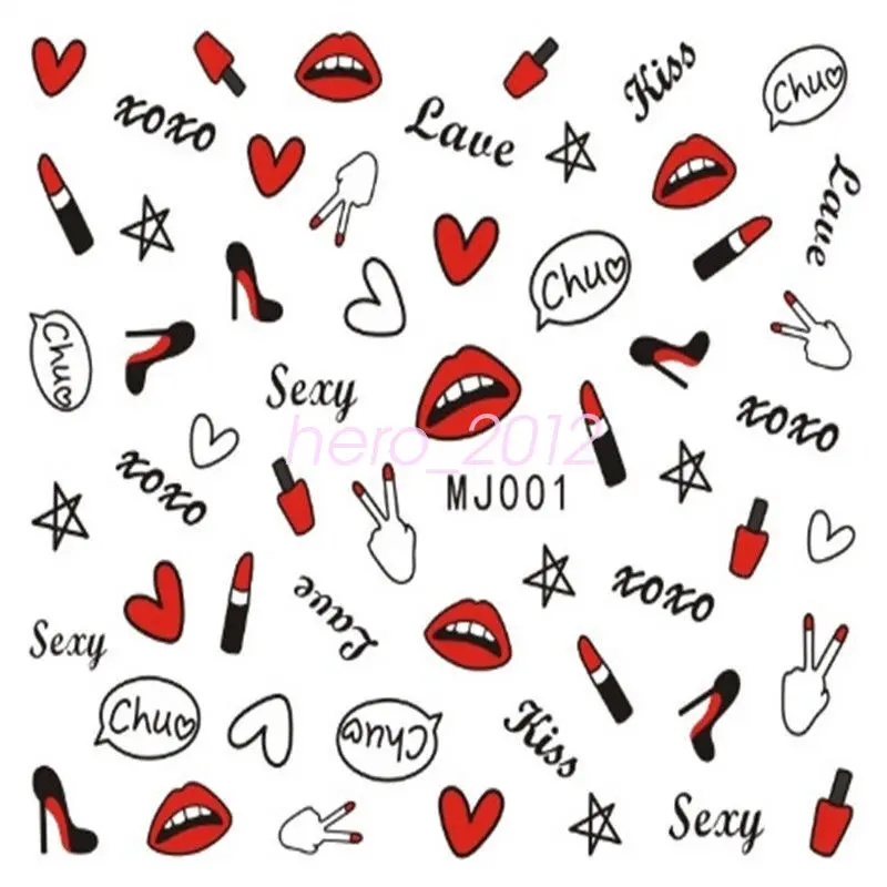 

Наклейки для ногтей на День святого Валентина