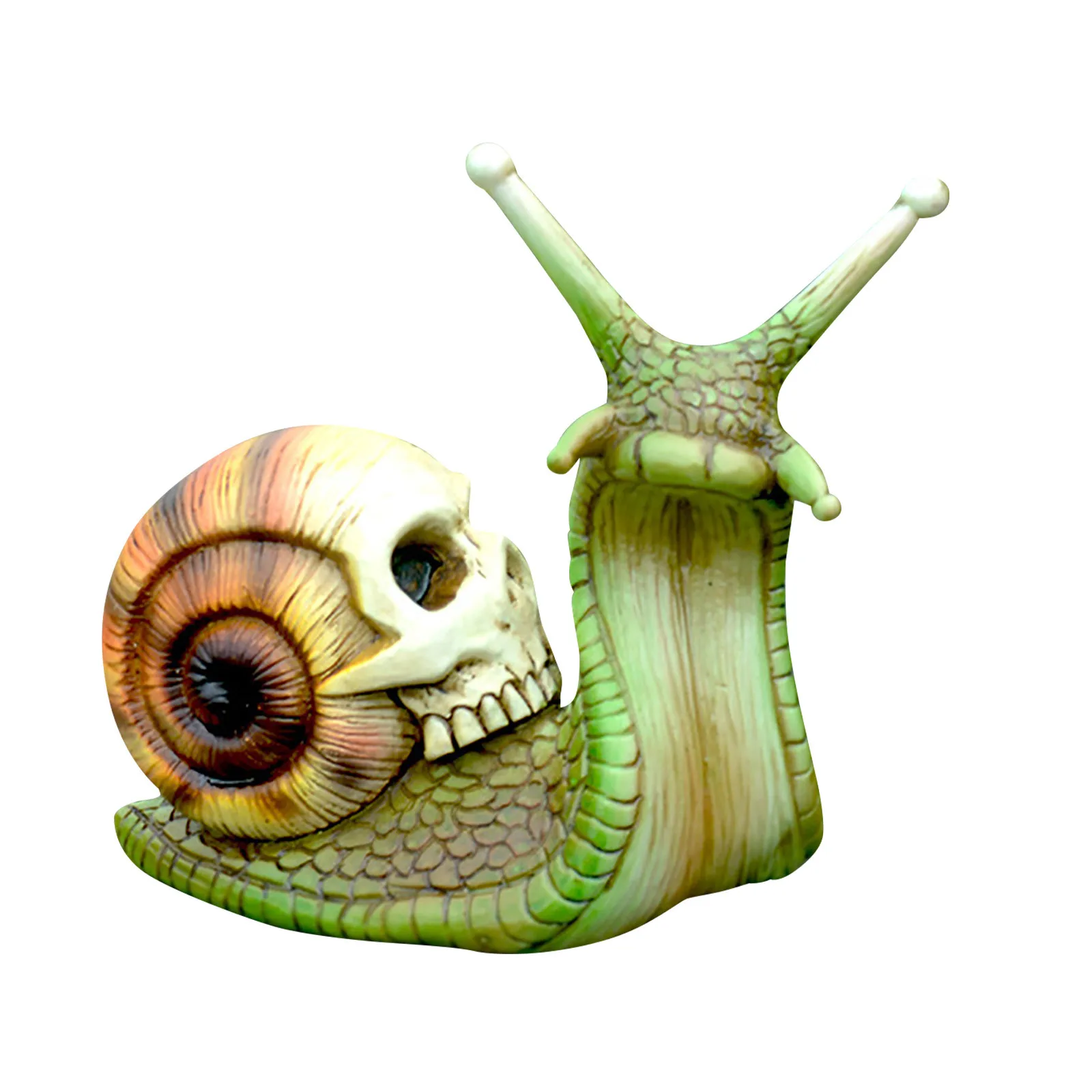 

Новые товары для Хэллоуина, Статуэтка из смолы, улитка, искусство, готическое украшение, фигурка на Хэллоуин, ремесла, ужас, скелет, орнамент