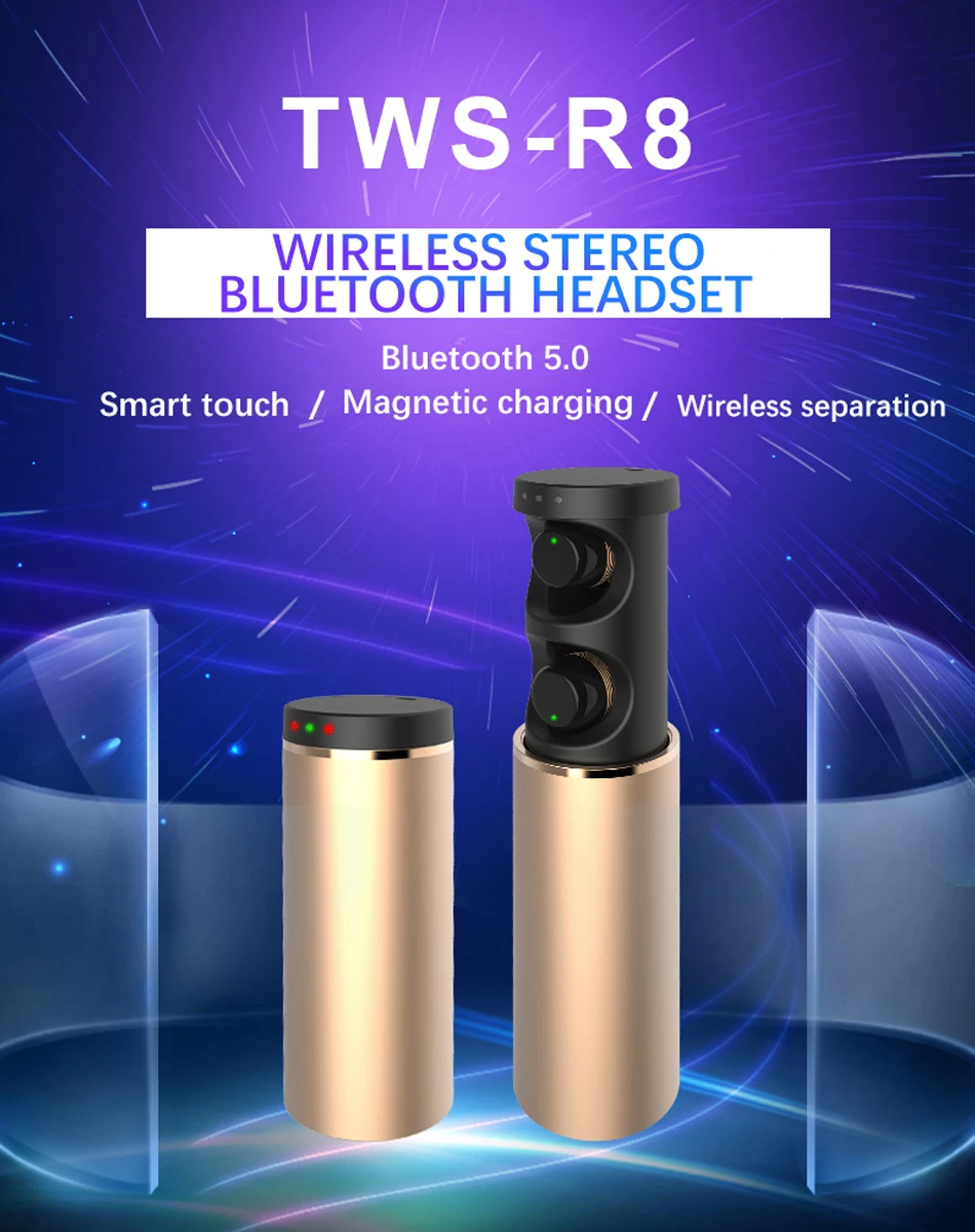 LIGE мини беспроводные наушники глубокий бас Bluetooth 5,0 наушники с металлической зарядной коробкой для iPhone Xiaomi Sony LG Honor