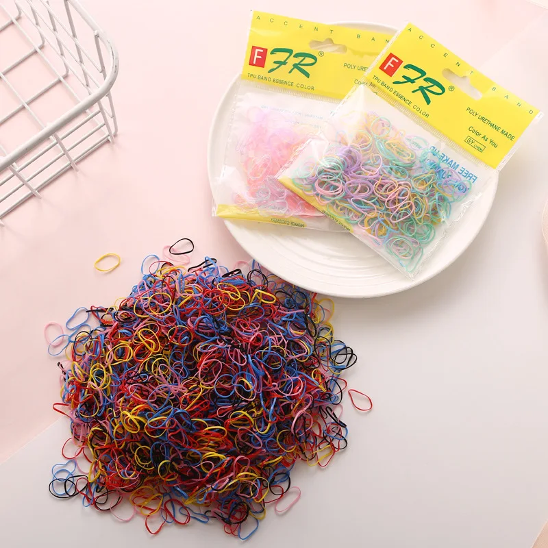 200/1000 шт./упаковка резинки для волос карамельных цветов | Аксессуары одежды