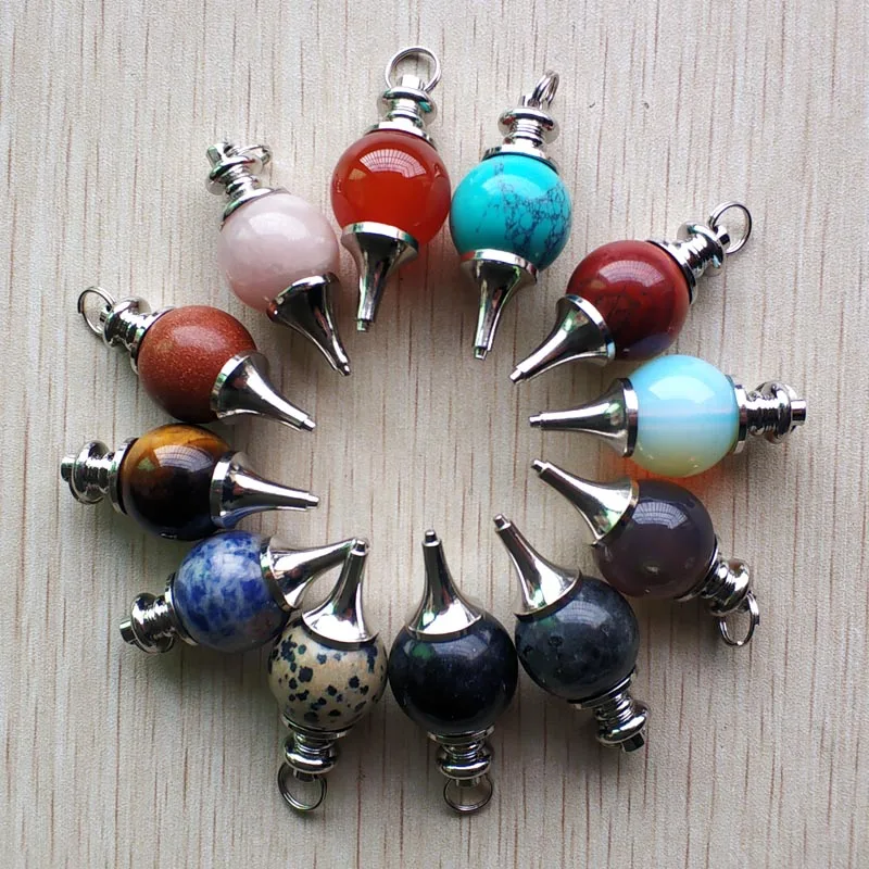 Оптовая продажа 12 шт./лот модные смешанные круглые конусные подвески из