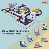 maisto 164 urban street scene series multiple combinations car die casting model toy collection transport birthday present
