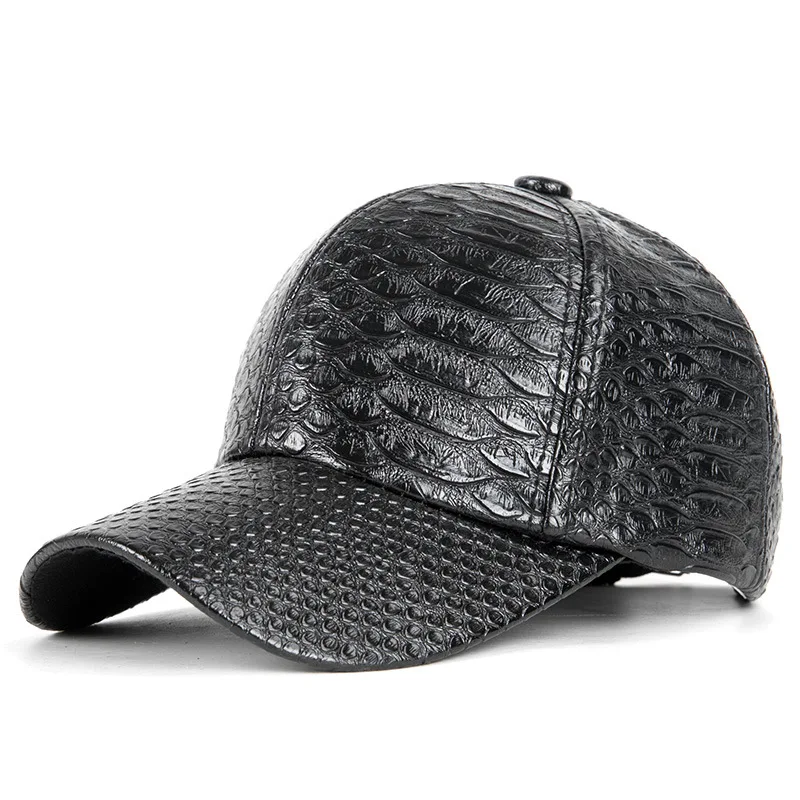 Wuaumx PU змея кожаная бейсболка мужская женская Кепка из искусственной кожи Snapback