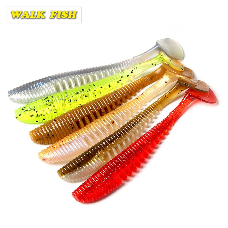 Walk Fish 5 шт./лот мягкие приманки 10 см г свимбейты искусственная Мягкая приманка