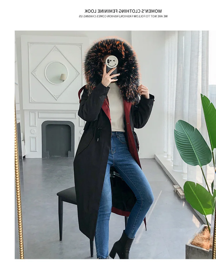 Женское пальто с натуральным мехом шуба из кролика Рекс женская одежда 2020 зимнее