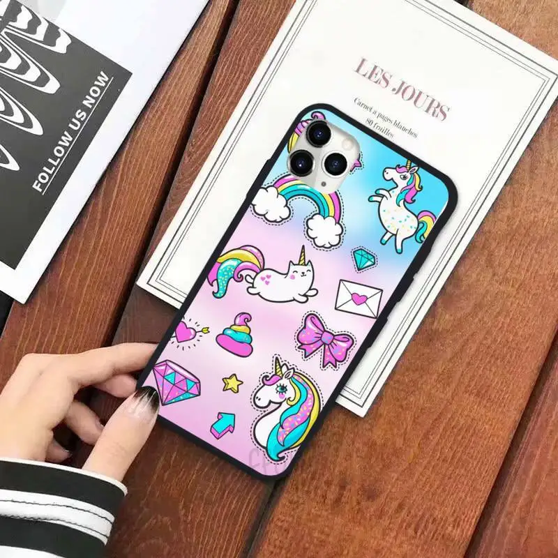 

Unicorn panda cartoon cute Phone Case for iPhone 11 12 pro XS MAX 8 7 6 6S Plus X 5S SE 2020 XR