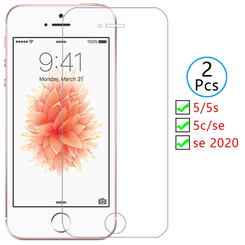 

protective tempered glass for iphone se 2020 5s 5c 5 screen protector on iphone5 s iphone5s iphonese 2 se2020 film i phone iphon