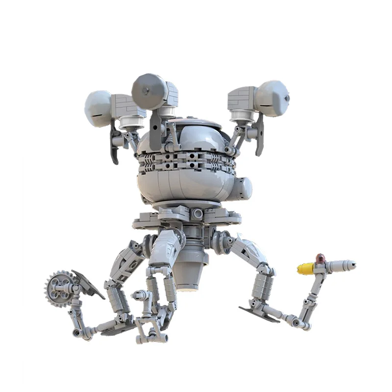 Moc Star Plan Space Mr. Handy Model Building Blocks Fallout 76 Game Robot Modular Bricks Diy Toys For Kids