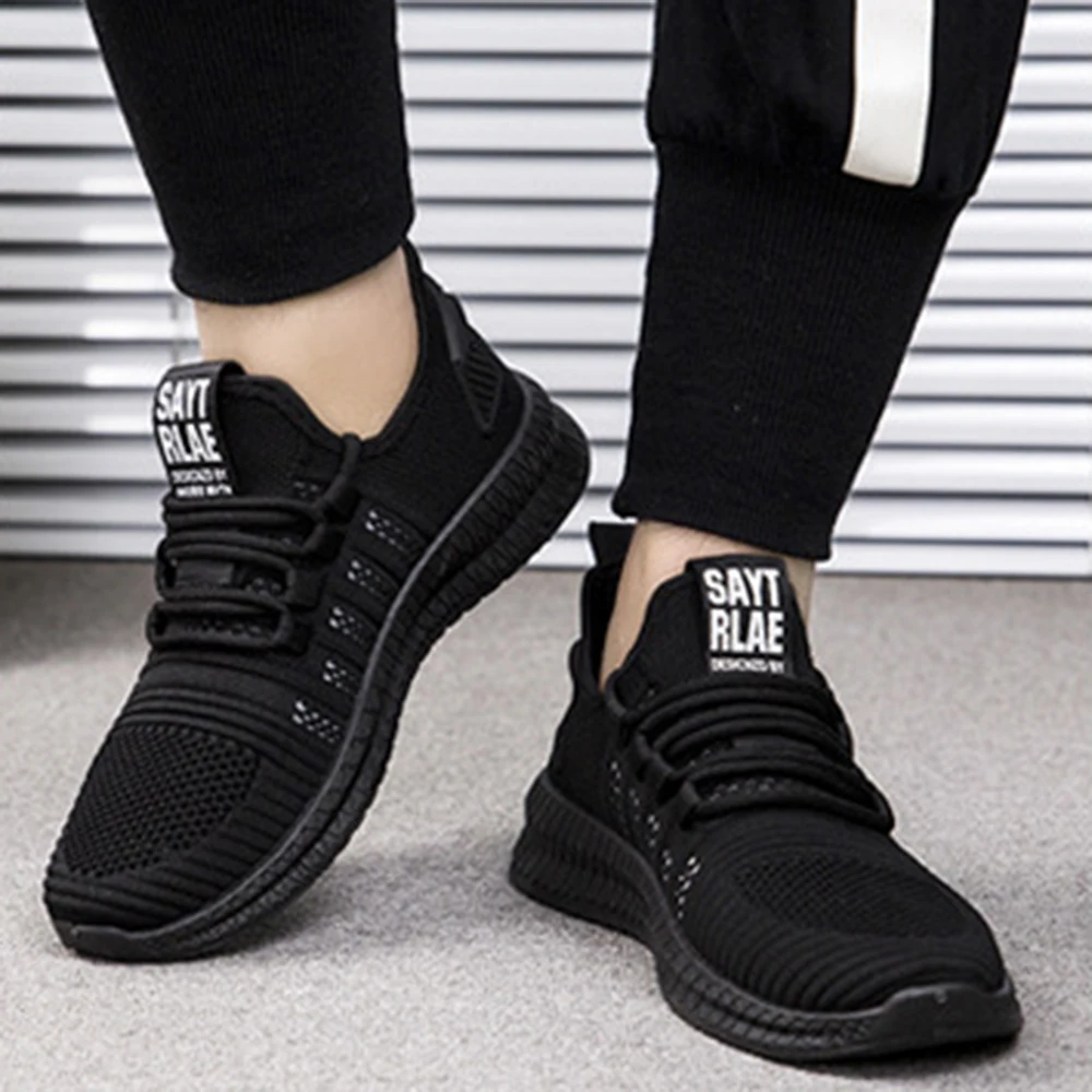 Мужские сетчатые кроссовки Модная легкая дышащая Вулканизированная обувь