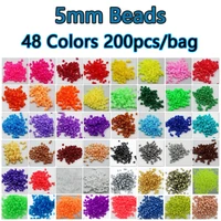 5mm beads 48009600pcsset plastic bag packaging for kid hama beads diy puzzles perler handmade gift children toy