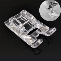 5mm Clear Open Toe Satin Stitch Presser Foot For All Domestic Low Shank Snap-on Sewing Machine Accessories 7YJ313