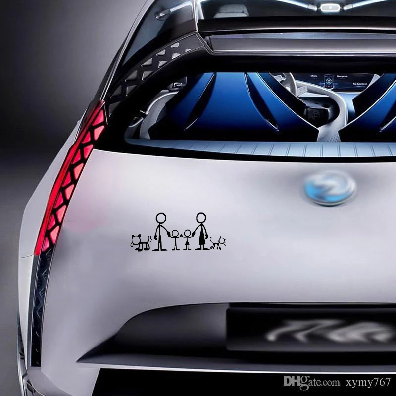 Наклейки для автомобиля 8*19 5 см всей семьи | Автомобили и мотоциклы