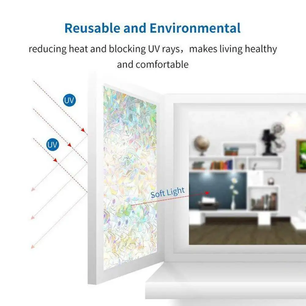 3D матовая Цветная декоративная оконная пленка статическая самоклеящаяся