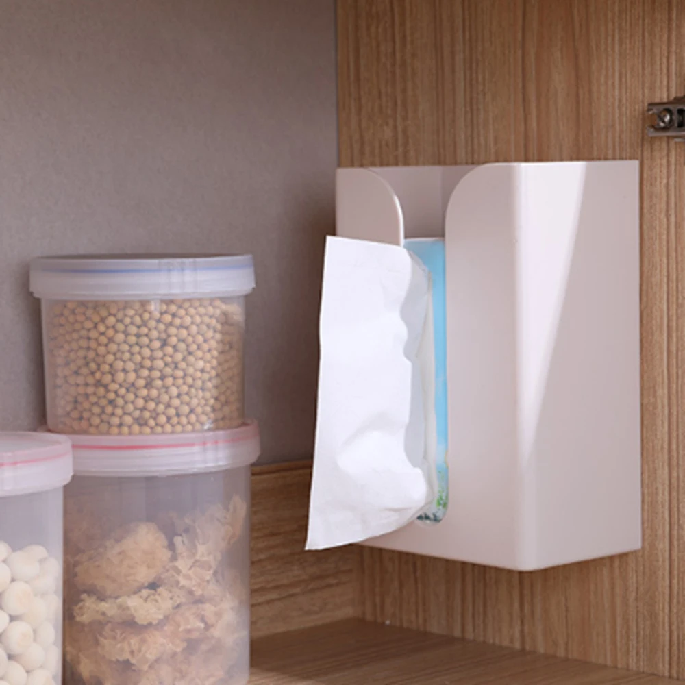 

Portable Wall Mounted Toilet Kitchen Tissue Box Paper Holder Bathroom Tissue Storage Box
