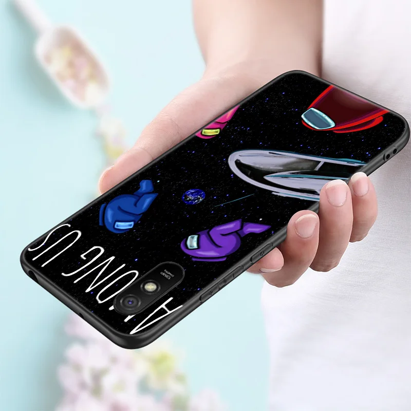 among us game silicone phone case for xiaomi redmi note 11 10 9 8 pro 11t 10t 10s 9s 8t 9 9a 9c 9t black soft cover coque funda free global shipping