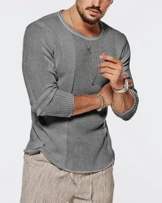 

sweater Ebay and men's autumn winter Tibetan green round collar hollowed-out knitted shirt leisure sweater