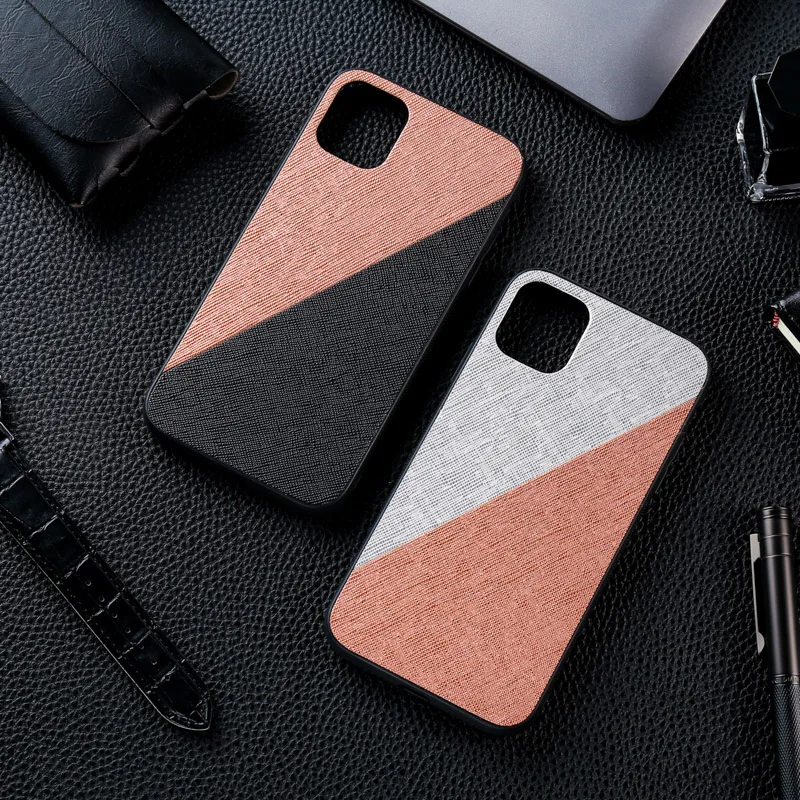 

Cloth Texture Case For iPhone 11 Case Silicon Phone Bumper For iPhone XR 7 8 X XS SE 2020 6s 6 Plus 11 Pro Max Cover Fundas Etui