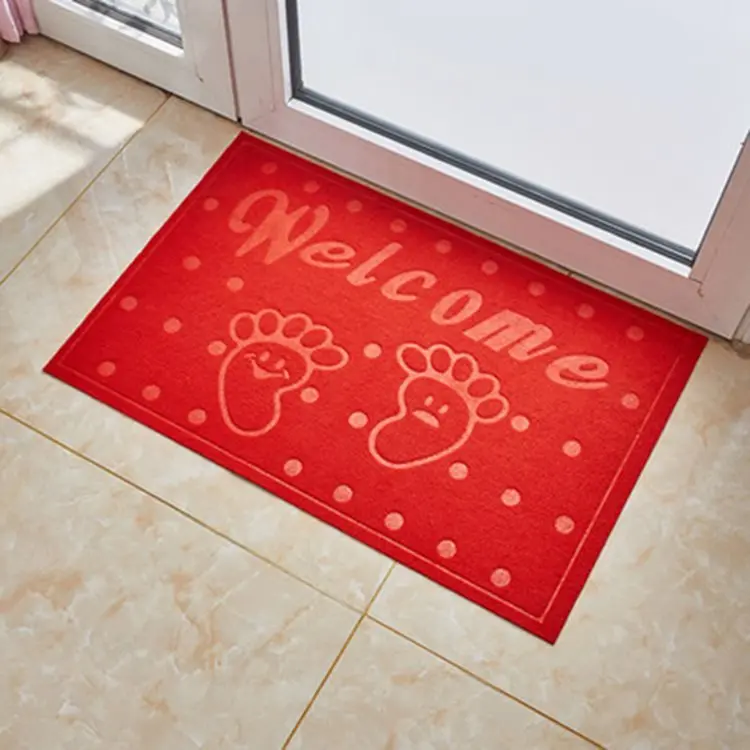 

Door Mats Hotel Entry Door Mats Foot Steps Festive Stairs Foot Mats Bathroom Red floor mat